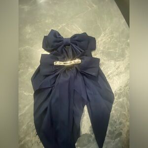 Satin long hair bow for women girls